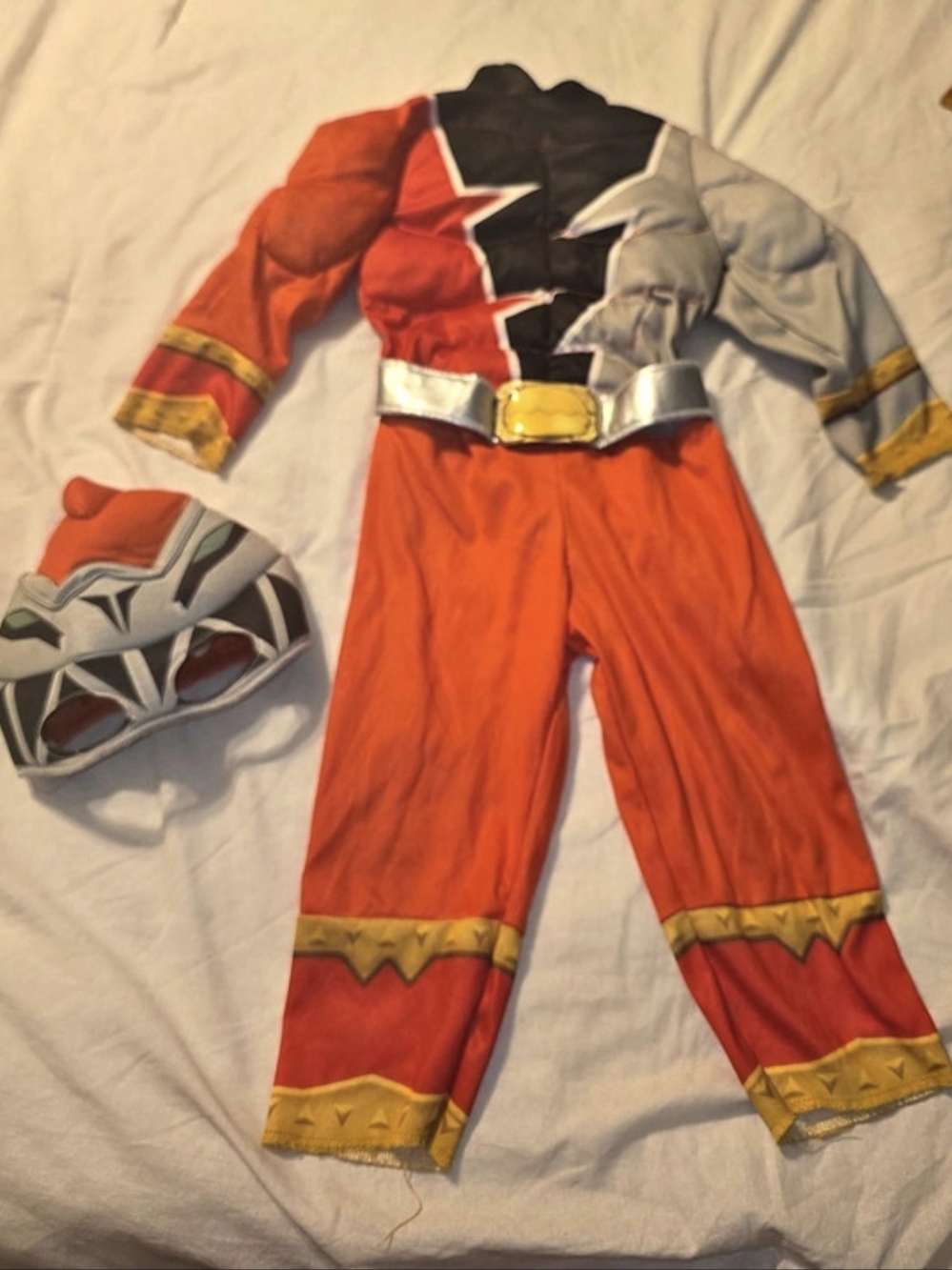 Power Rangers  Red Ranger Muscle Costume Boys Small Red & Gray
